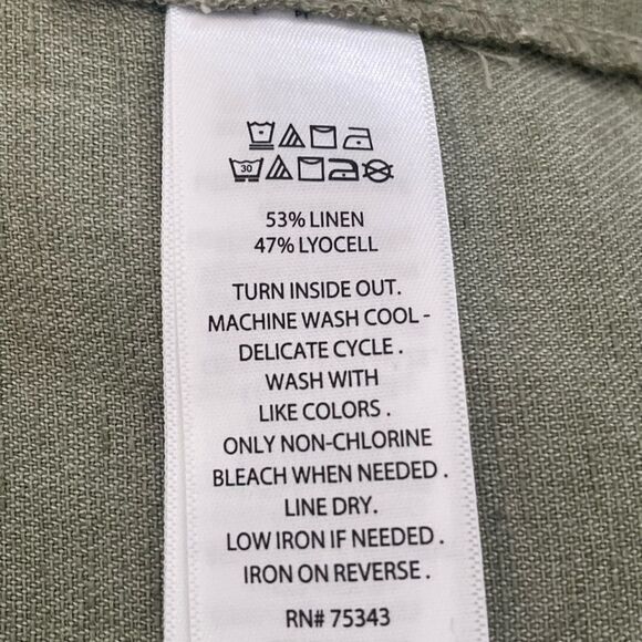 Nicole Miller Crop Utility Jacket Size: Medium Color: Sage - Picture 10 of 11